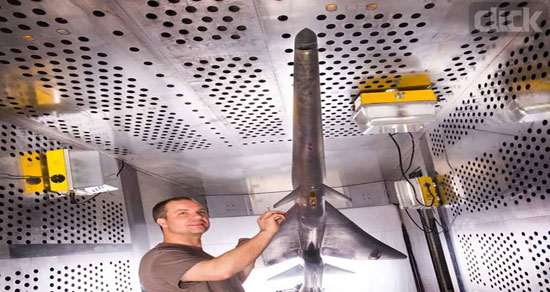 آزمایش هواپیمای فراصوت ناسا در تونل باد