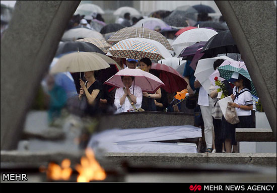 عکس: یادبود قربانیان بمباران اتمی هیروشیما