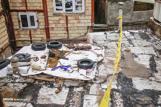 خانه های تخریب شده در کوی شهید بهشتی تبریز