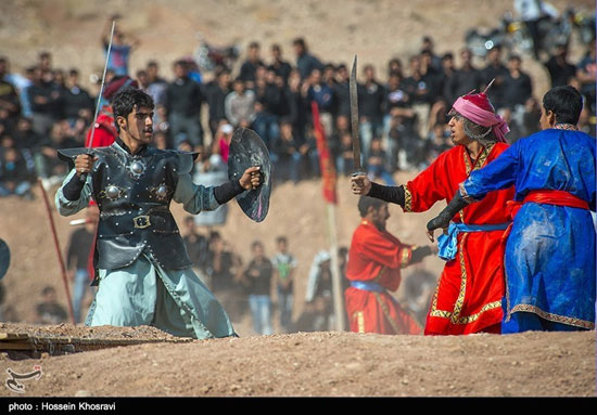 بزرگترین تعزیه میدانی کشور در صحرا رود فسا - شیراز