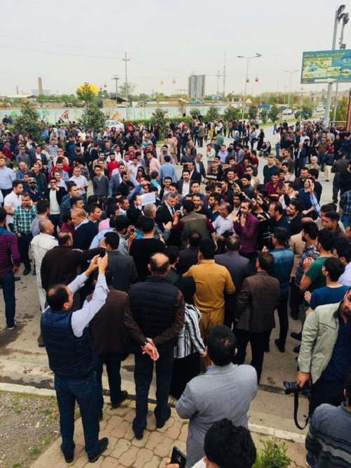 تظاهرات در کردستان عراق علیه کاهش حقوق‌ها