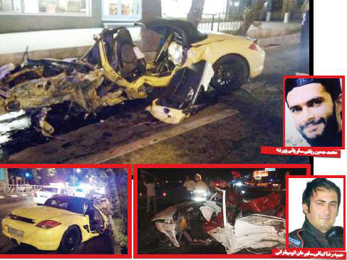 ناگفته‌ هایی از تصادف BMW و پورشه در تهران