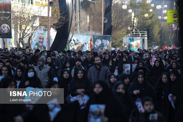 همراه با تشییع پیکر سردار سلیمانی در کرمان