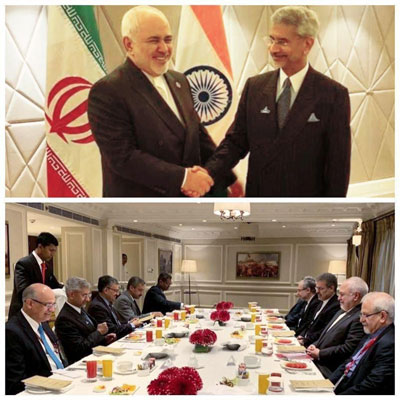 صبحانه کاری وزیران خارجه ایران و هند