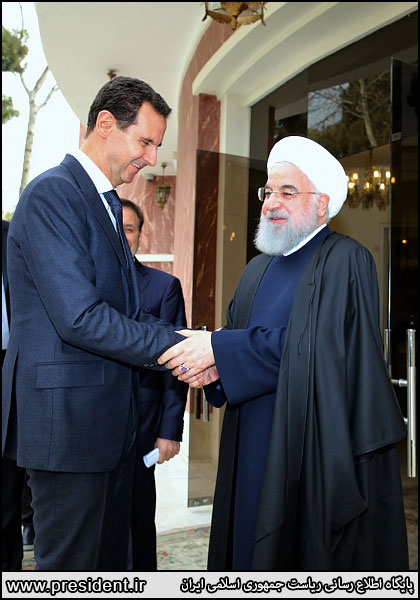 بشار اسد به دیدار روحانی رفت
