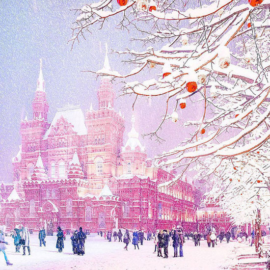 عکس: زمستان فوق العاده زیبای مسکو