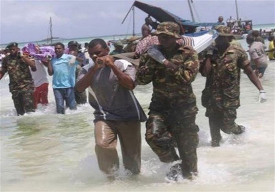 فاجعه در تانزانیا؛ غرق شدن کشتی با ۳۰۰ مسافر