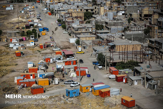 تصاویر هوایی از مناطق زلزله زده کرمانشاه
