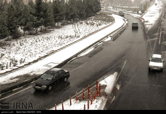 عکس: بارش نخستین برف زمستانی در تهران