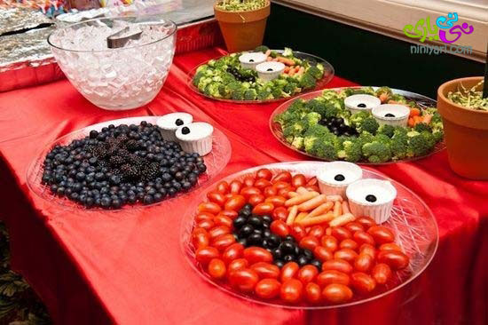 ایده‌هایی برای تزئین غذای جشن تولد بچه‌ها