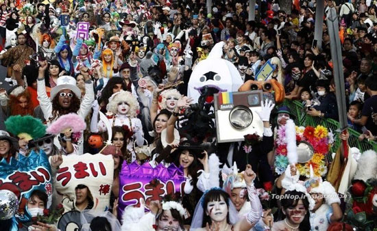 رژه هالووین در ژاپن +عکس
