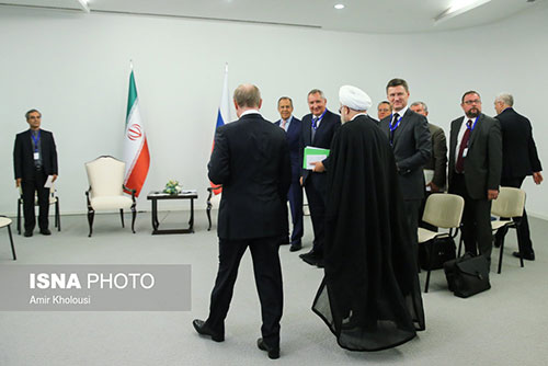دیدار روسای جمهور ایران و روسیه
