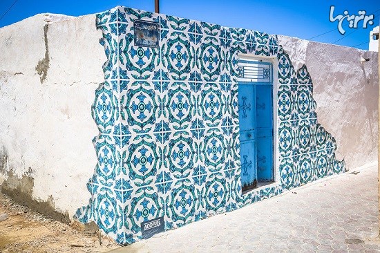 تبدیل روستایی در تونس به یک اثر هنری