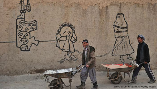 زندگی و جنگ در گرافیتی‌ها در افغانستان