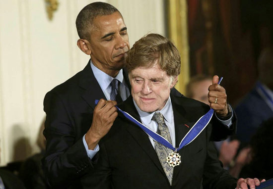 مدال آزادی اوباما برای تام هنکس، دنیرو و رابرت ردفورد