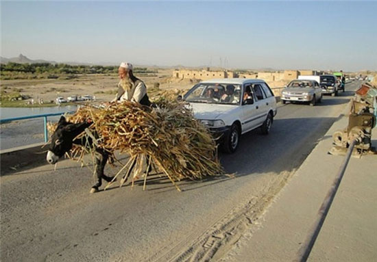 تصاویری جالب از حمل و نقل افغانستانی ها!