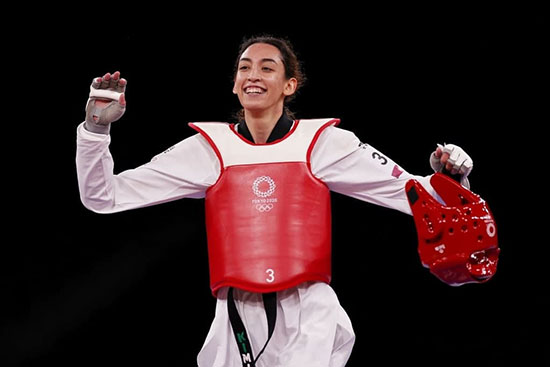 کیمیا علیزاده در نیمه‌نهایی المپیک
