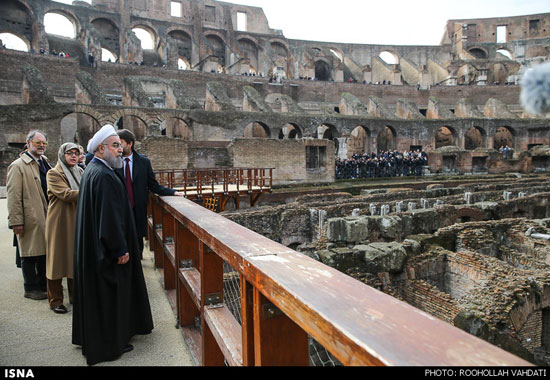 روحانی در میدان نبرد گلادیاتورها +عکس