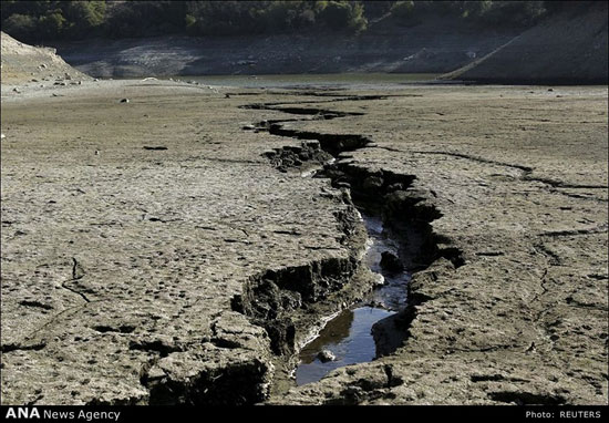 تصاویری داغ از خشکسالی در کالیفرنیا