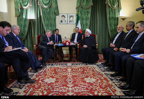 عکس: دیدار روحانی با رییس مجلس فرانسه‎