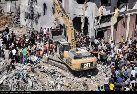 عکس: بمباران منزل فرمانده ارشد حماس