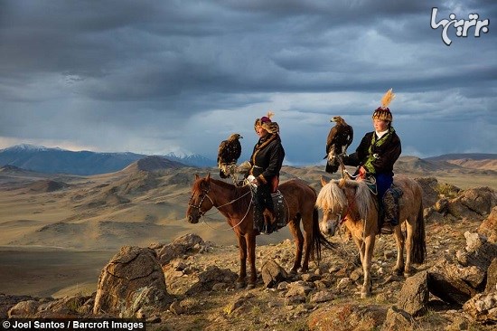 شکار عشایر قزاق بااستفاده از عقاب