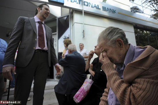 تعطیلی بانک‌ ها در یونان +عکس