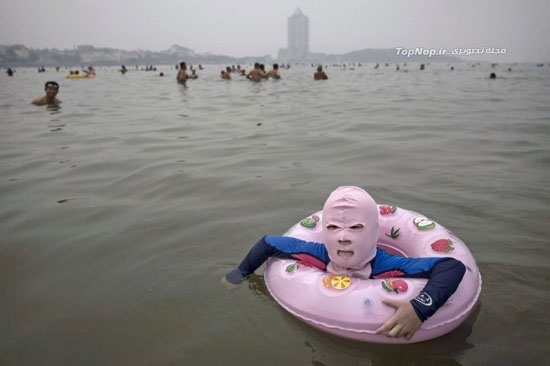 مایو های ترسناک در سواحل چین! +عکس