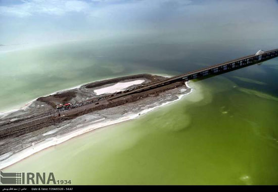 جدیدترین تصاویر هوایی از دریاچه ارومیه