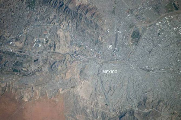تصاویر هوایی از مرزهای میان برخی از کشورها