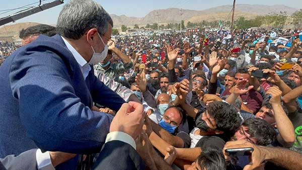 میتینگ انتخاباتی احمدی‌نژاد پس از کاندیداتوری
