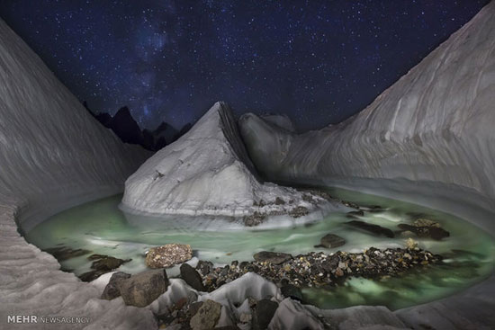 تصاویری از یک یخچال طبیعی در پاکستان