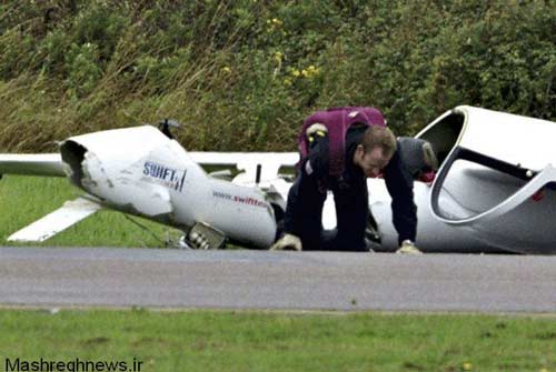 سقوط یک هواپیما به روایت تصویر