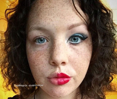 عکس: مبارزه زنان با آرایش با اقدامی جالب