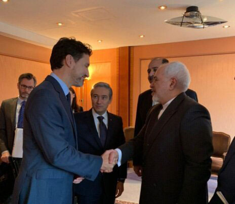 دیدار ظریف با نخست‌وزیر کانادا در مونیخ