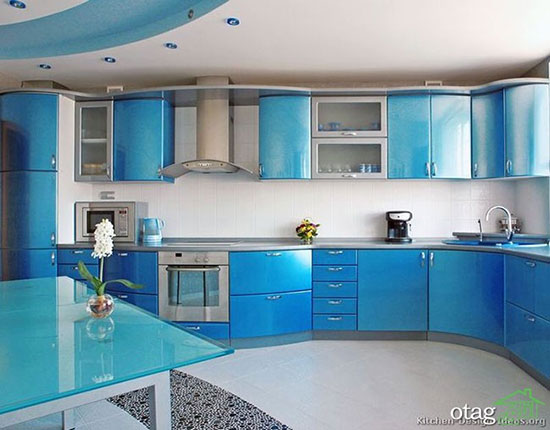 دکوراسیون آشپزخانه با رنگ‎های شاد و پر انرژی