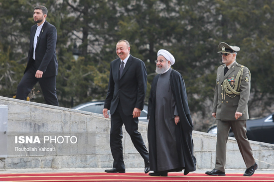 استقبال رسمی روحانی از «الهام علی اف»