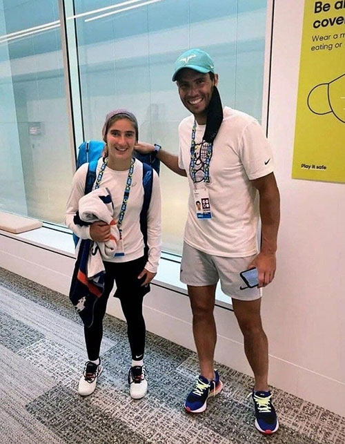 ملاقات ستاره تنیس ایران با الگویش