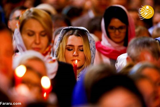 پوتین در مراسم ویژه عید پاک