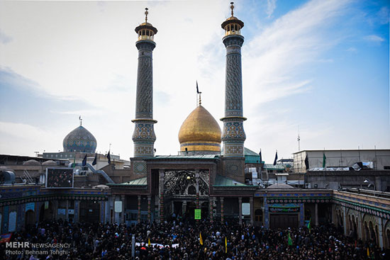 جاماندگان کربلا در حرم حضرت عبدالعظیم