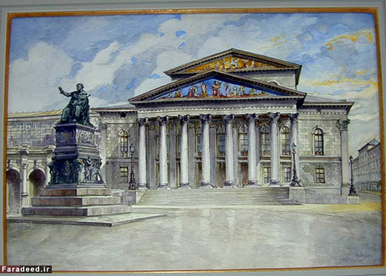 تصاویری از نقاشی‌های «آدلف هیتلر»