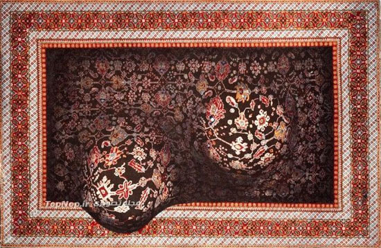 دستکاری عجیب و غریب فرش ایرانی +عکس