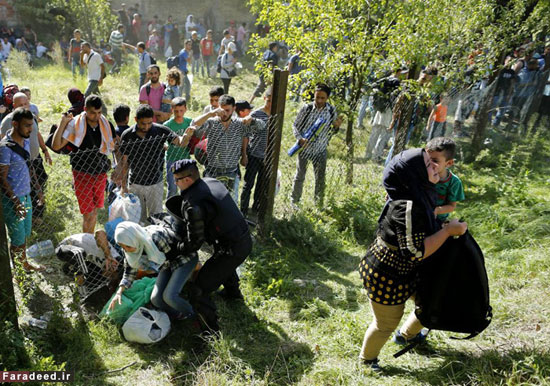 عکس: بدرفتاری با پناهجویان در مرز کرواسی