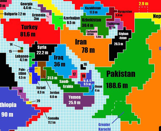 نقشه جهان؛ اگر قرار بود عادلانه تقسیم شود