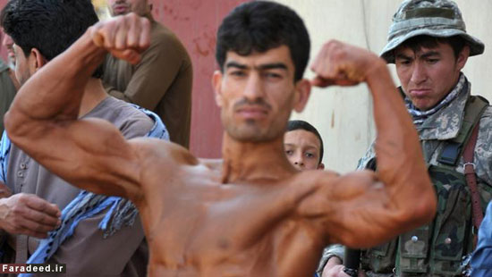 عکس: انتخاب «آقای عضلات» در افغانستان