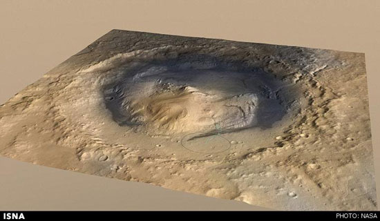 یک دریاچه باستانی بر سطح مریخ +عکس