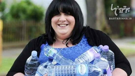 این زن روزانه 25 لیتر آب می نوشد! +عکس