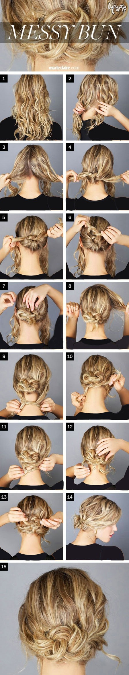 آموزش مدل های بستن مو برای خانم های تنبل (2)