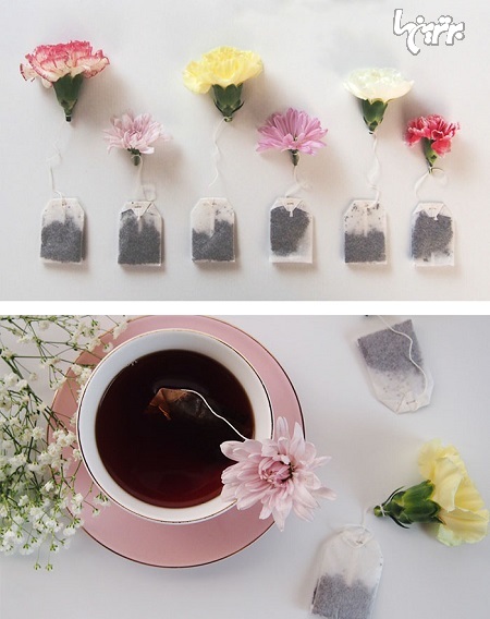 عکس: ایده‌های خلاقانه برای چای کیسه‌ای!
