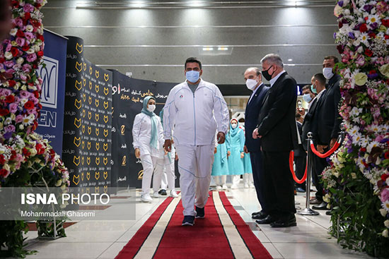 مراسم بدرقه کاروان ایران به بازی‌های المپیک